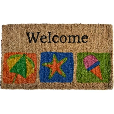 Imports Decor Inc Imports Decor 340BCM Welcome Beach Doormat 340BCM